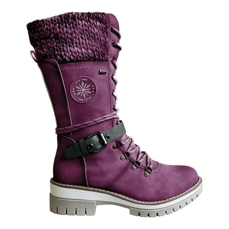 ❄️Winterschlussverkauf 60% RABATT🎁Wasserdichte Knie-Schneestiefel für Damen