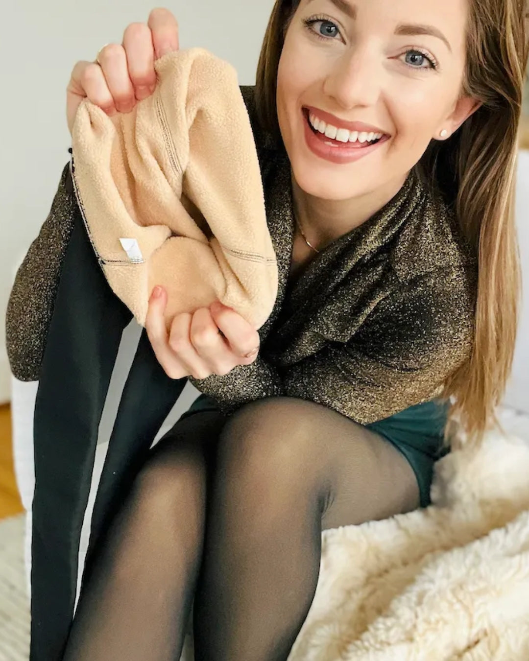 Velours Nude Fleece legging