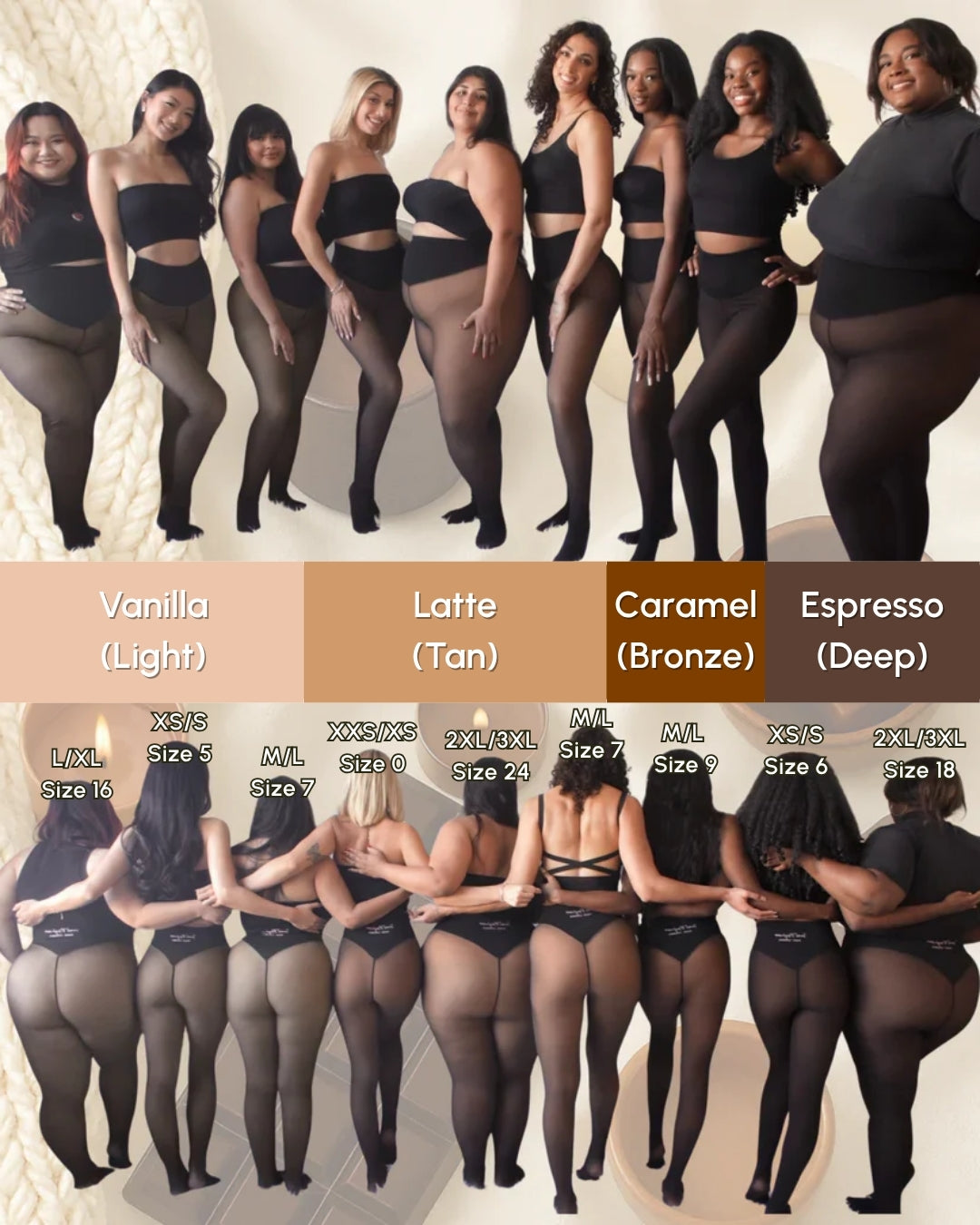 Velours Nude Fleece legging