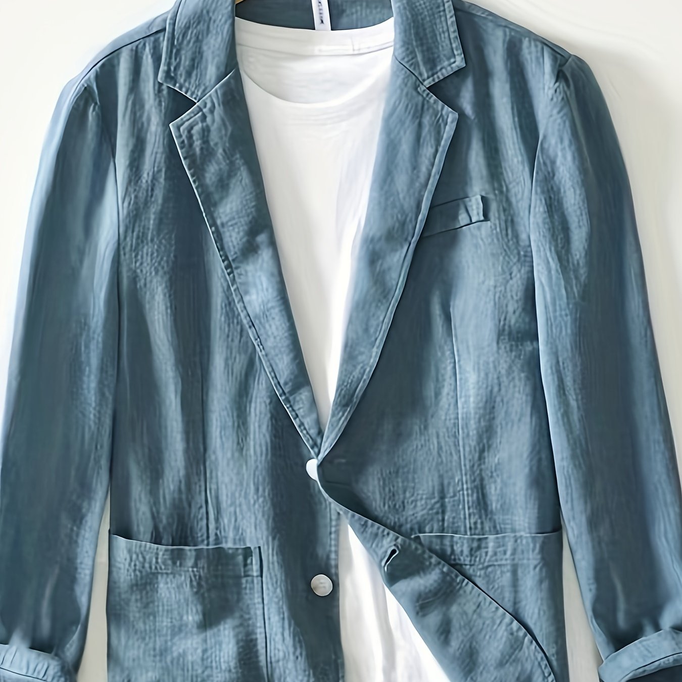 New Men'S - Single-Layer Suit Jacket, Soft, Comfortable, Stylish, Classic, Casual, And Suitable for Light Business Wear