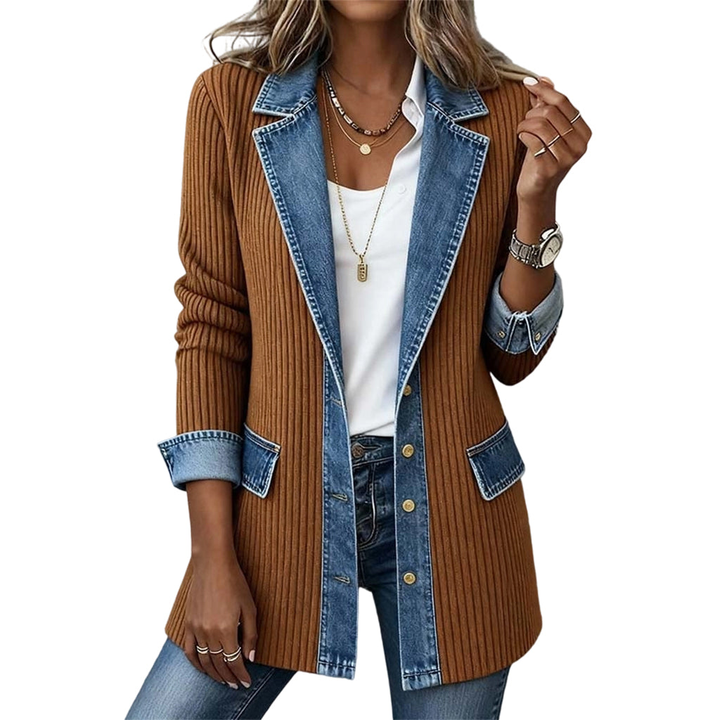 Paola Veste Tricot Denim