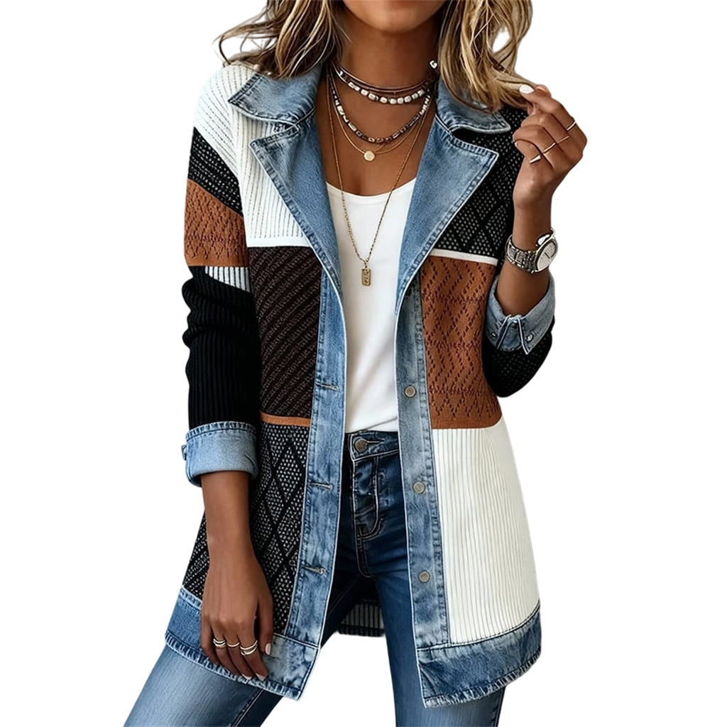 Paola Veste Tricot Denim
