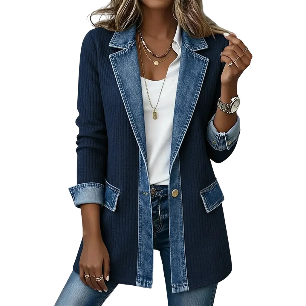 Paola Veste Tricot Denim