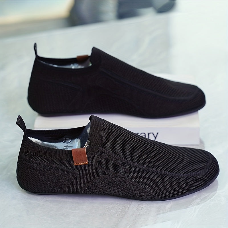 2026 Men'S Casual Slip-On Loafers, Solid Color Versatile Light Trend, Suitable for Walking, Daily Wear, Modern Casual Sneakers