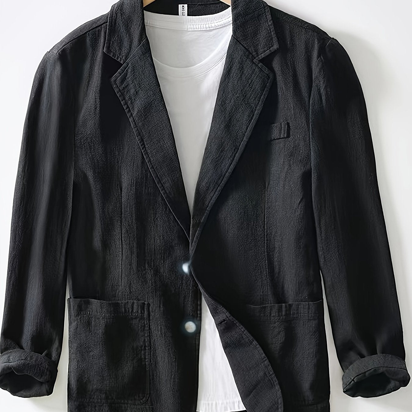 New Men'S - Single-Layer Suit Jacket, Soft, Comfortable, Stylish, Classic, Casual, And Suitable for Light Business Wear